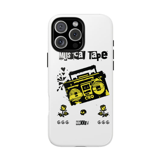 Musical Tape White Tough Phone Case