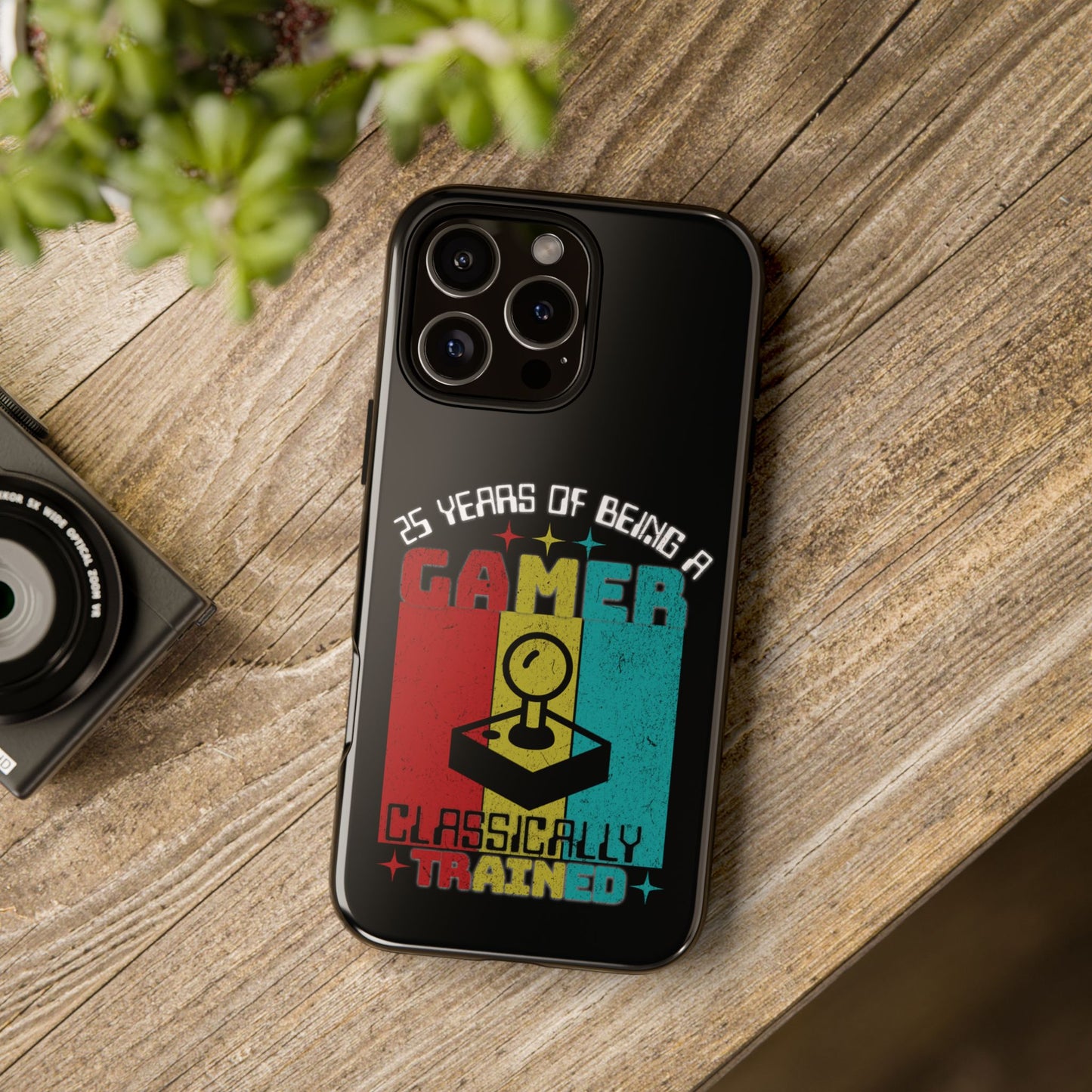 25 Yr Gamer Black Tough Phone Case