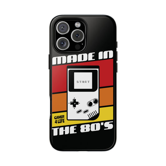 Made in the 80s Black Tough Phone Case
