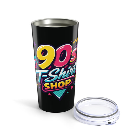 90s T-Shirt Shop Black 20oz Travel Cup