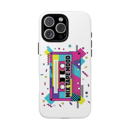 Mix Tape Mood White Tough Phone Case