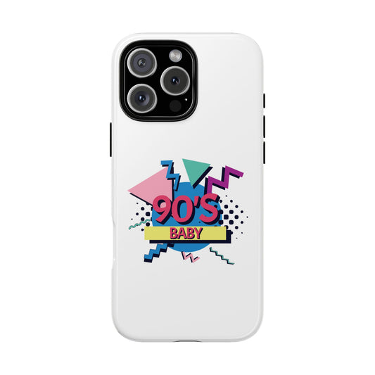 90's Baby White Tough Phone Case
