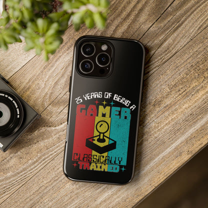 25 Yr Gamer Black Tough Phone Case