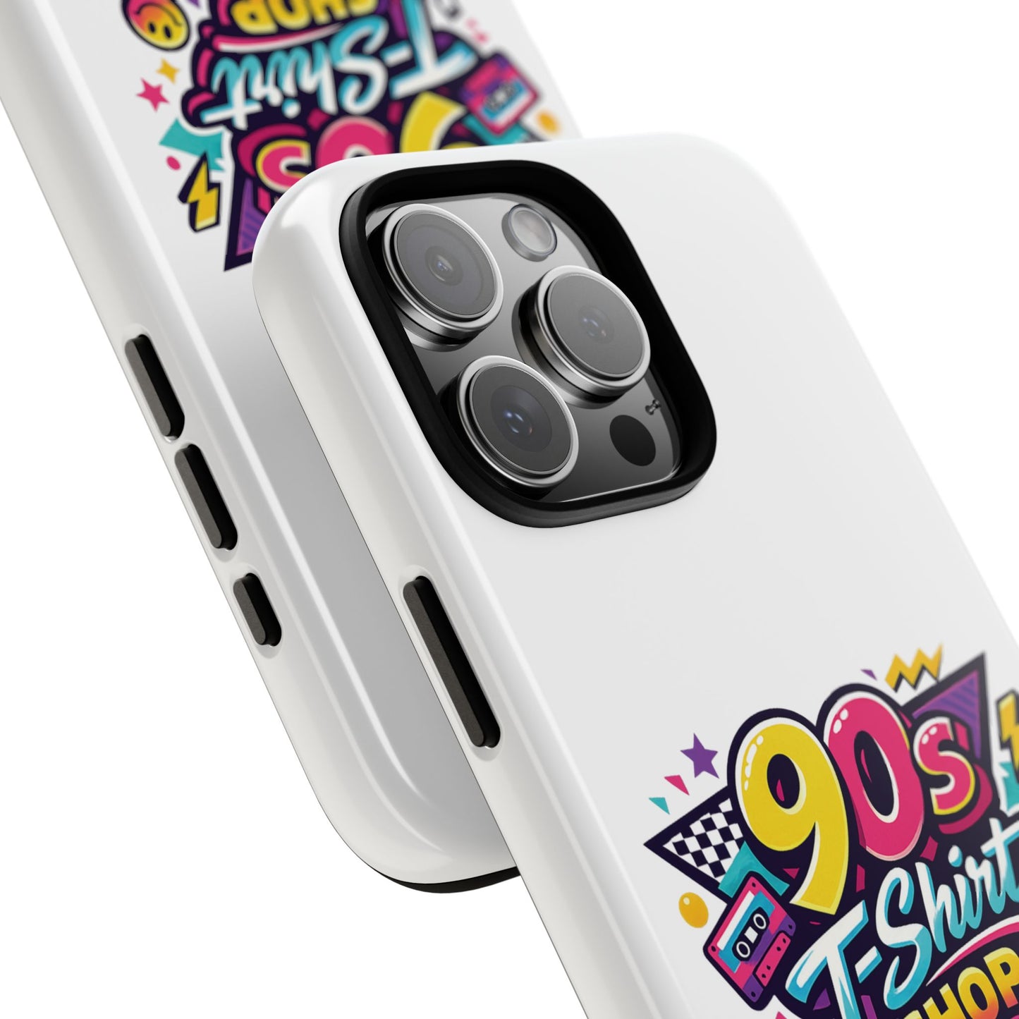 90's T-Shirt Shop Tough White Phone Case