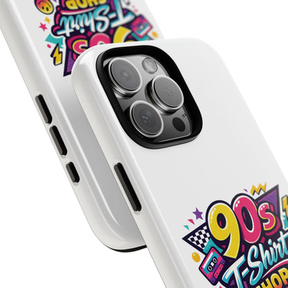 90's T-Shirt Shop Tough White Phone Case
