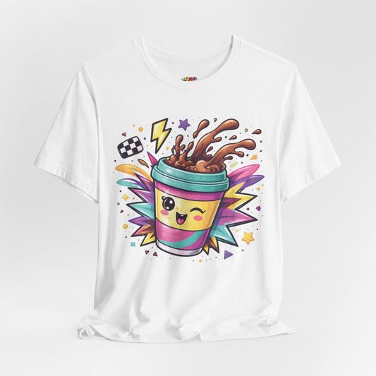 Kawaii Splash Coffee Cup T-Shirt