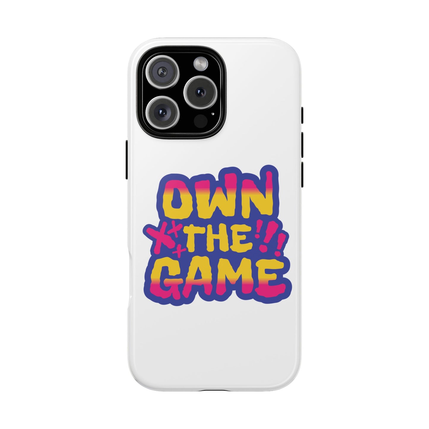 Own the Game White Tough Phone Case