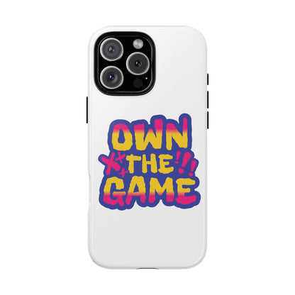 Own the Game White Tough Phone Case