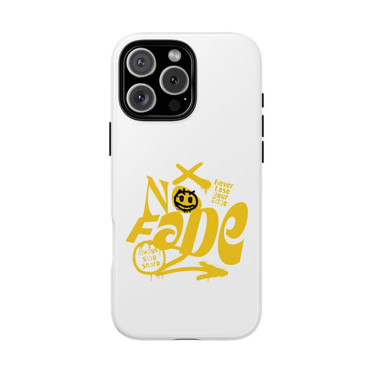 No Fade White Tough Phone Case