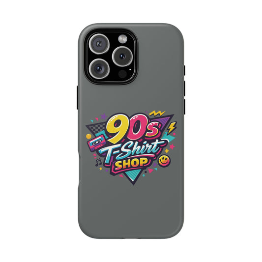 90s T-Shirt Shop Gray Tough Phone Case