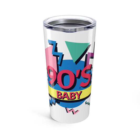 90's Baby White 20oz Travel Cup