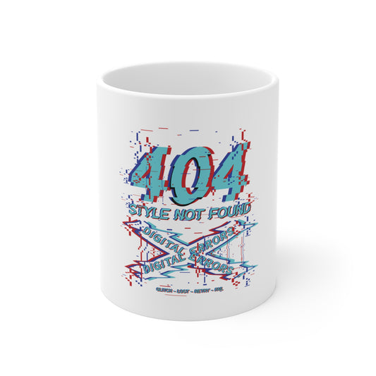 404 Style Not Found  11oz White Coffee Mug