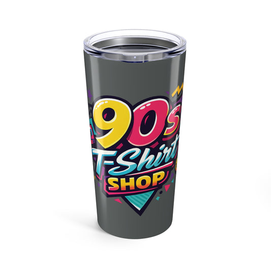 90s T-Shirt Shop Gray 20oz Travel Cup