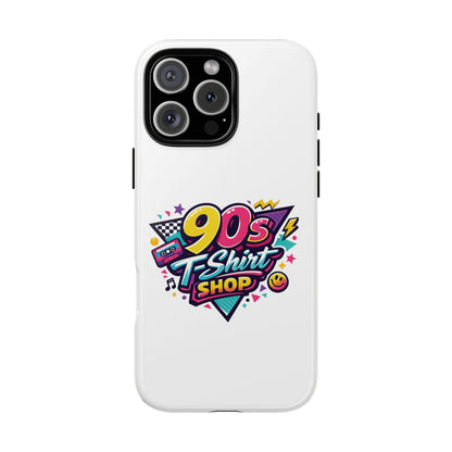 90's T-Shirt Shop Tough White Phone Case