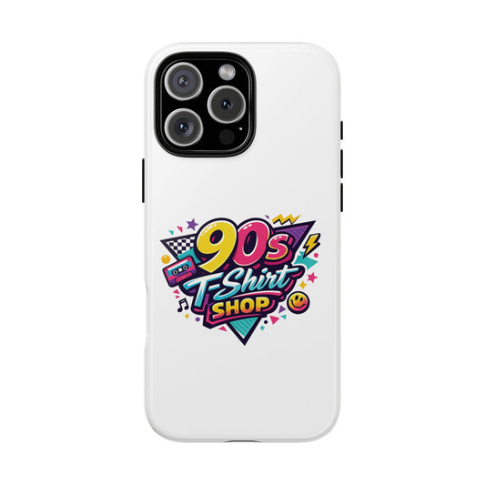 90's T-Shirt Shop Tough White Phone Case