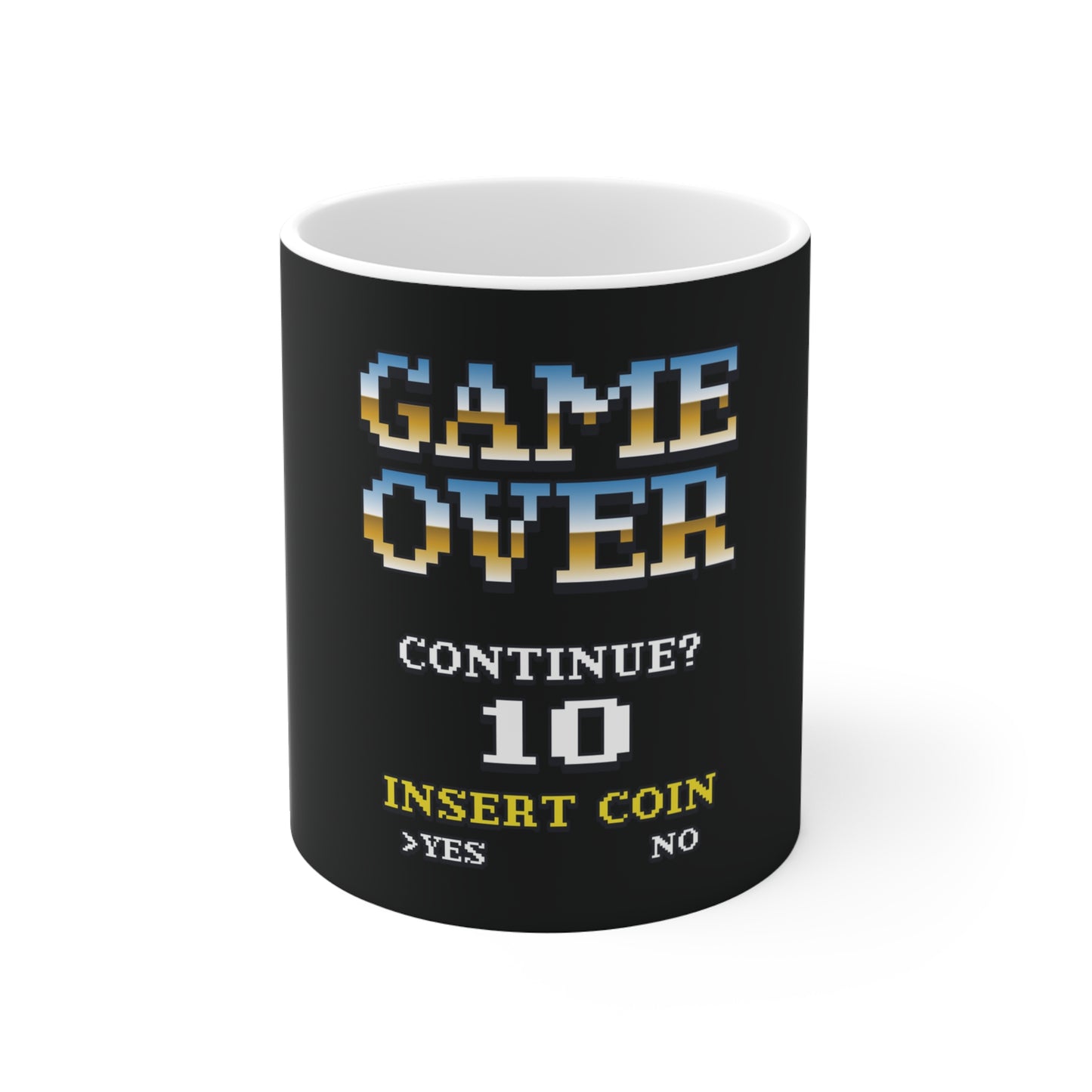 Game Over Continue? 11oz White Coffee Mug