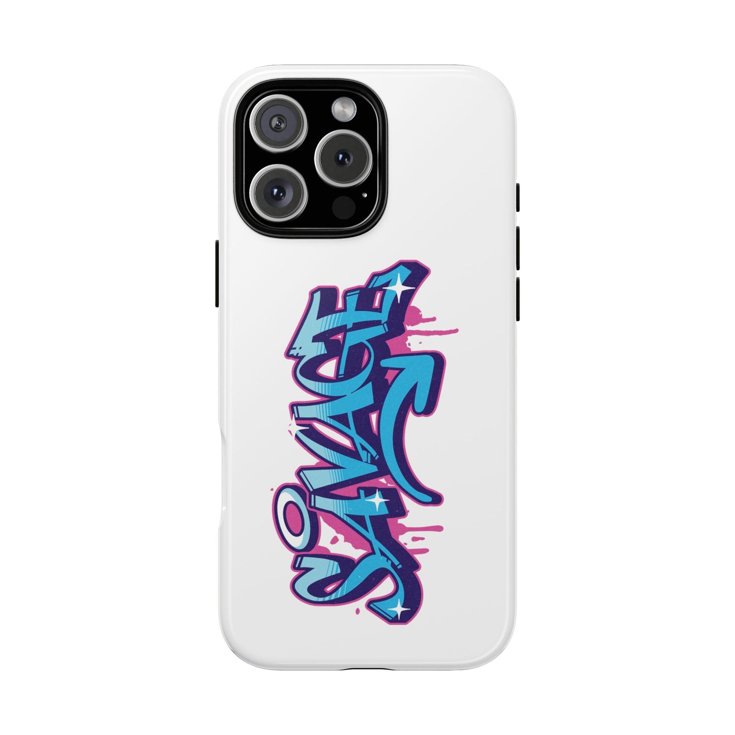 90s Graffiti Savage White Tough Phone Case