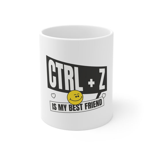 Control Z is my Best Friend 11oz White Coffee Mug