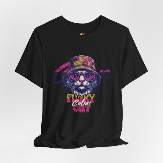 Funky Color Cat T-Shirt