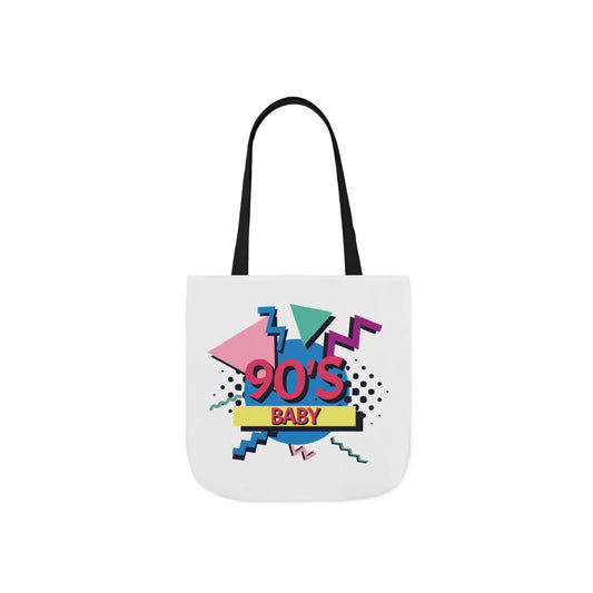 90's Baby Retro White Tote Bag