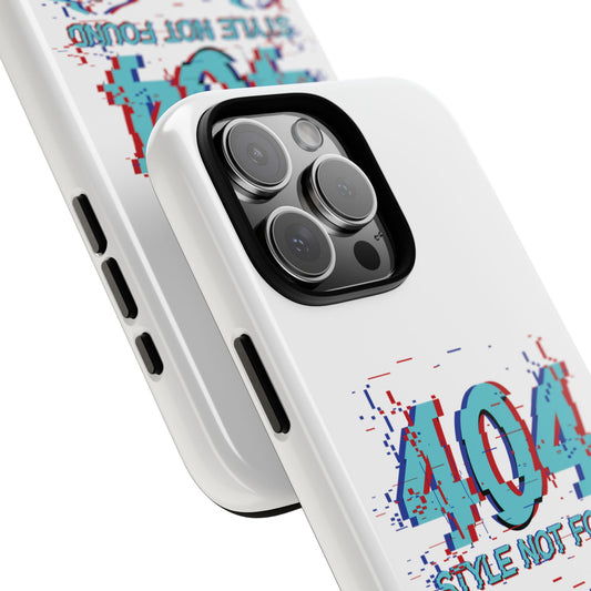 404 Style Not Found White Tough Phone Case