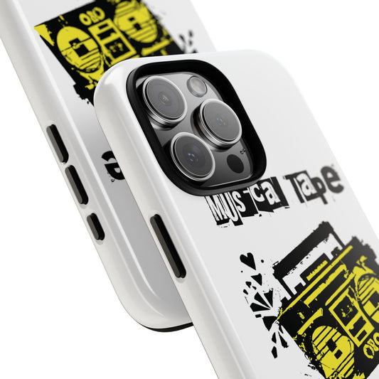 Musical Tape White Tough Phone Case